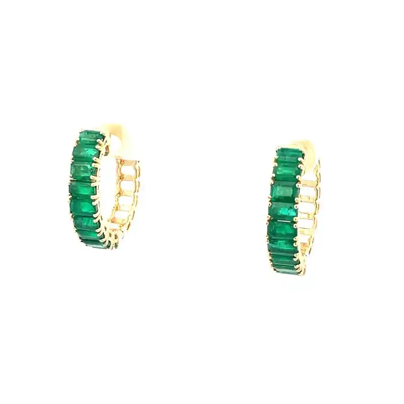 Regal Radiance Emerald Earrings